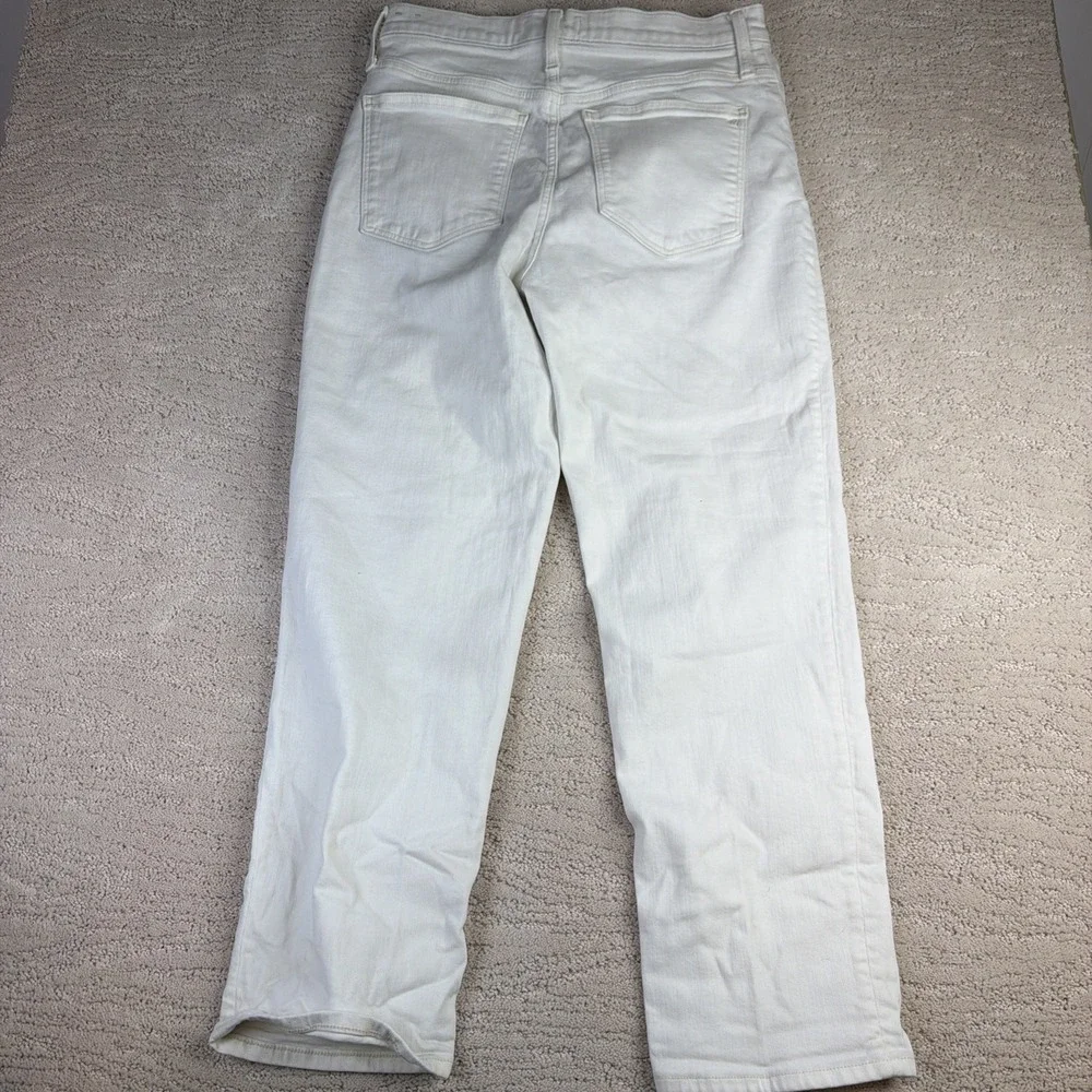 Women's‎ Madewell Size 29 Classic Straight Jean White High Rise